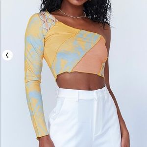 NWT Princess Polly Otis One Shoulder Top (Size 8)